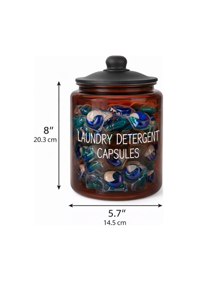 3,8 L Cam Deterjanlık Kavanoz Amber Renk, Kapaklı Laundry Detergent Capsules Saklama Kabı, Çamaşır Deterjan Kapsülü Ve Pod Düzenleyici Çok Renkli 3,8 L Cam Deterjanlık Kavanoz Amber Renk, Kapaklı Laundry Detergent Capsules Saklama Kabı, Çamaşır Deterjan Kapsülü Ve Pod Düzenleyici Çok Renkli