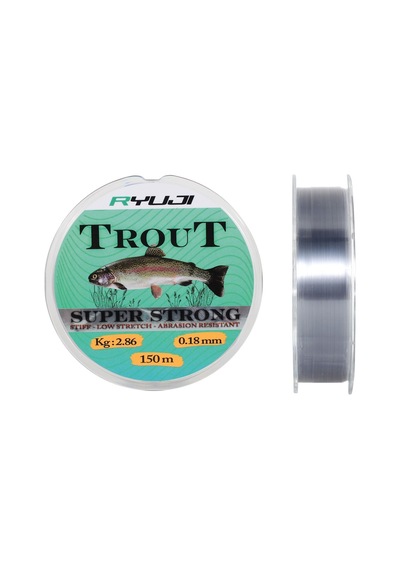 Ryuji Trout Carp Light Grey 150m Monofilament Misina 0,18mm 0,18mm