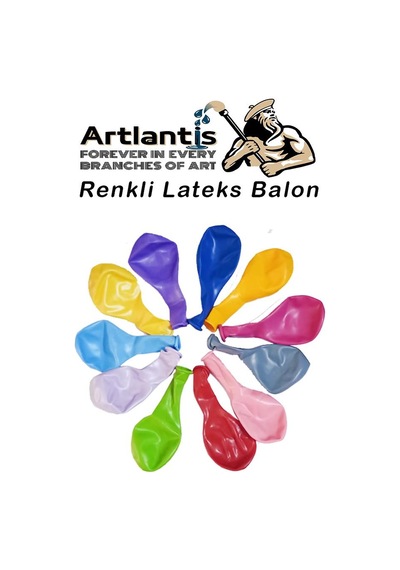 Balon Renkli Lateks 10 Adet Renkli Balon 10'' Canlı Renkler Parti Doğum Günü Süsleme Malzemeleri Balon 26 Cm Çok Renkli