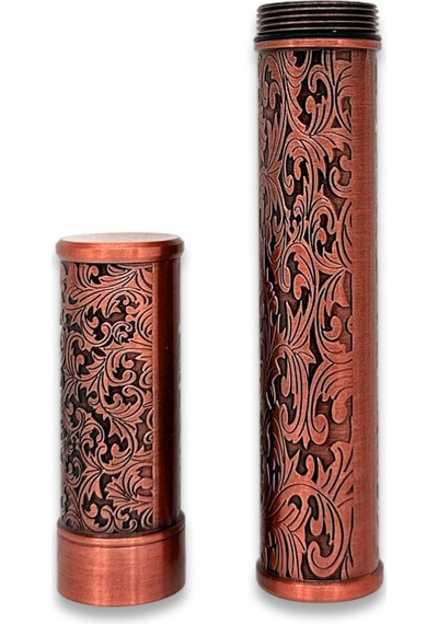Damascus Desen Metal Puro Kılıfı Tüpü Tekli Bronze 50 Ring