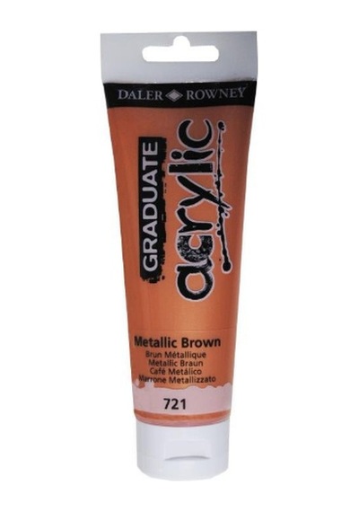 GRADUATE ACRYLIC 120ML METALLIC BROWN