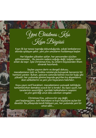 Christmas Kiss 2025 Tea Macadamia Aromalı Seylan Çayı, 50 Gr