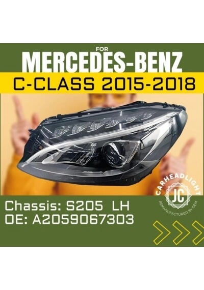 Mercedes 205 2014- Far Sol Ledlı Farseviye Ayarlı Oem No:a2059067303