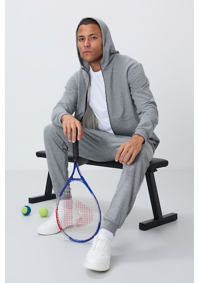 Tommy Life Gri Melanj Kompakt Pamuklu Kalın Pürüzsüz Dokulu Kapüşonlu Comfort Fit Erkek Eşofman Takım - 85262 GRİ MELANJ Tommy Life Gri Melanj Kompakt Pamuklu Kalın Pürüzsüz Dokulu Kapüşonlu Comfort Fit Erkek Eşofman Takım - 85262 GRİ MELANJ