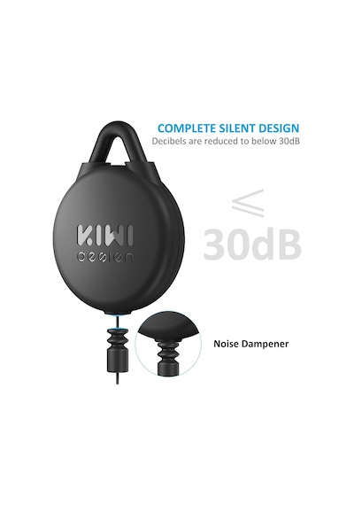 Kıwı Design Vr Kablo Yönetimi, 3 Paket Vr Makara Sistemi - Siyah