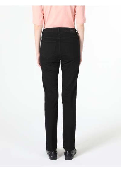 Colin's Colins 703 Carla Orta Bel Düz Paça Slim Fit Siyah Kadın Jean Pant 001