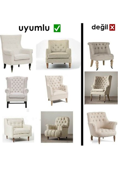 StarMall Şal Desen Jakarli Koltuk Örtüsü ,berjer Kılıfı Tekli Bir Adet Krem
