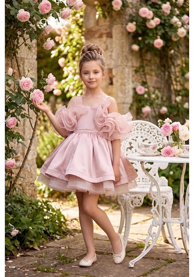 Kent Of Kids Kız Çocuk Abiye Pudra Saten Kat Kat Kabarık Prenses Volanlı Abiye Elbise 5-10 Yaş Kent Of Kids Kız Çocuk Abiye Pudra Saten Kat Kat Kabarık Prenses Volanlı Abiye Elbise 5-10 Yaş