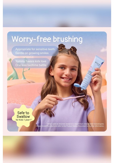 Boka Kids Blueberry Dragon Fruit Nano-hydroxyapatite Çocuk Diş Macunu 96gr