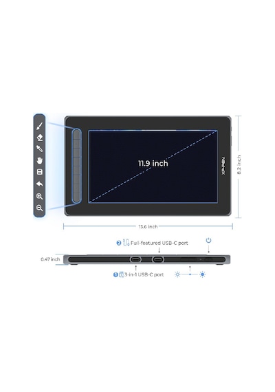 XP-Pen Artist12 2. Nesil Grafik Ekran Tablet