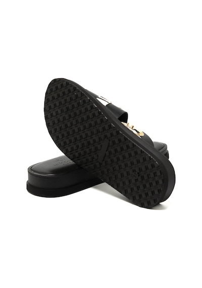19 Black Terlik Kadın 26215 Myconian 2025 Greek Sandal Siyah