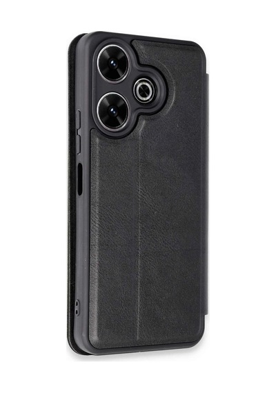 Newface Xiaomi Redmi 13 4g Kılıf Flip Cover Glblseme - 98 - Siyah