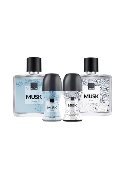 Musk Rain Musk Exhale Erkek Parfüm Ve Rollon Paketi Odunsu