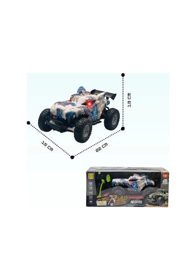Uzaktan Kumandalı Şarjlı Offroad Canavar Oyuncak Araba Çok Renkli