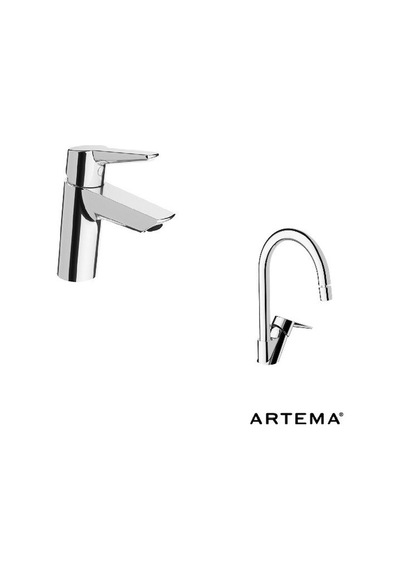 Artema Solid S Batarya Seti + Gms Filtreli Ara Musluk 4 Adet Artema Solid S Batarya Seti + Gms Filtreli Ara Musluk 4 Adet