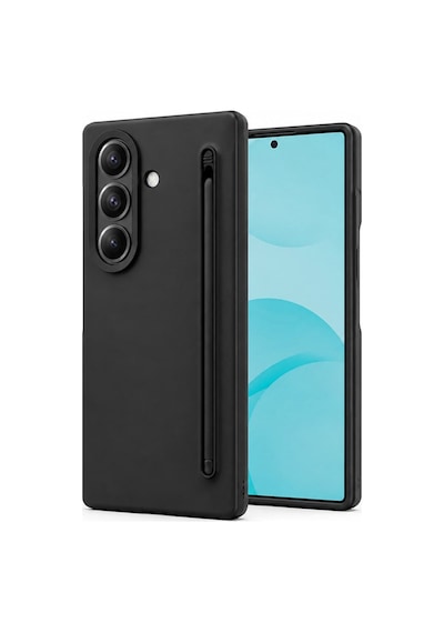Zodiac Serisi Kalem Bölmeli Samsung Galaxy Z Fold 8 Ultra Uyumlu Kılıf Siyah