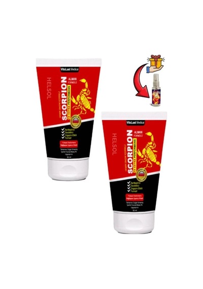 Scorpion Erkeklere Özel Bakım Kremi 50 Ml X 2 Ad.+lustra Masaj Yağı