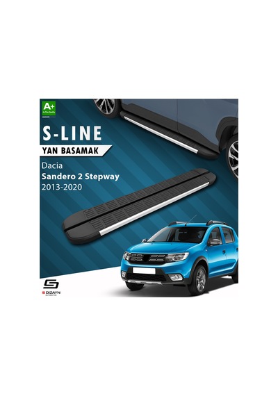 S-Dizayn Dacia Sandero 2 Stepway S-Line Aluminyum Yan Basamak 173