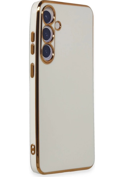 Mey İthalat Samsung Uyumlu Galaxy S24 Plus Kılıf Volet Silikon - Beyaz