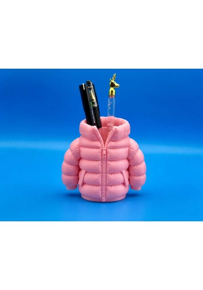 3d Baskı Şişme Mont Kalemlik - Masaüstü Organizer-pembe Diğer
