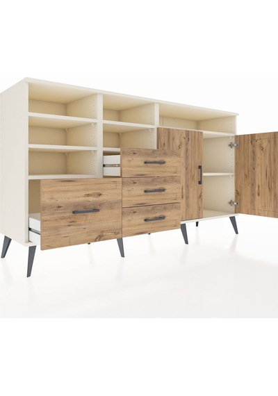 Kronos Konsol 7 Raflı 4 Çekmeceli 2 Kapaklı 176x59x99 Aytaşı-çam Atlas Çam - Aytası Kronos Konsol 7 Raflı 4 Çekmeceli 2 Kapaklı 176x59x99 Aytaşı-çam Atlas Çam - Aytası