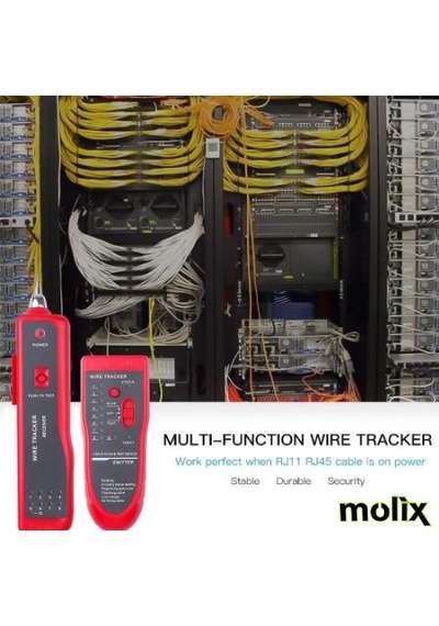 Molix Lüks Çantalı Kablo Bulucu Ve Tester
