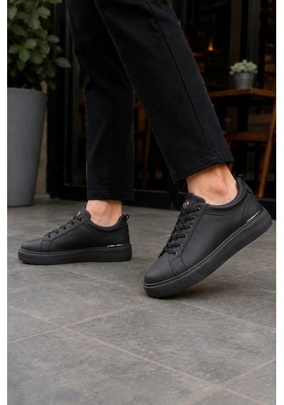 Ht Hotin Lynx Erkek Günlük Sneaker Bağcıklı Rahat Tabanlı Şık Casual Spor Ayakkabı - Siyah Ht Hotin Lynx Erkek Günlük Sneaker Bağcıklı Rahat Tabanlı Şık Casual Spor Ayakkabı - Siyah