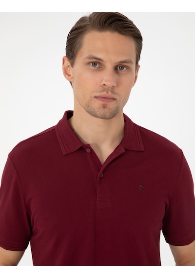 Pierre Cardin Erkek Bordo Tişört Basic 50306448-vr014 Bordo