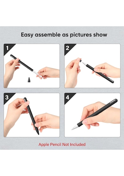 Pencil Pro & Pencil 2. Nesil İçin Uyumlu Koruyucu Esnek Silikon Kılıf Kalem Değildir