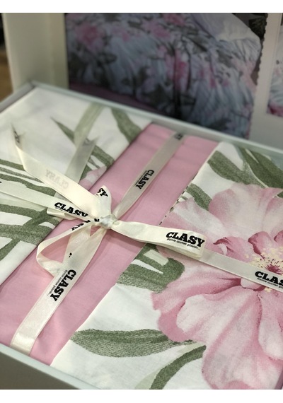 Clasy %100 Pamuk Ranforce Çift Kişilik Nevresim Takımı Pembe