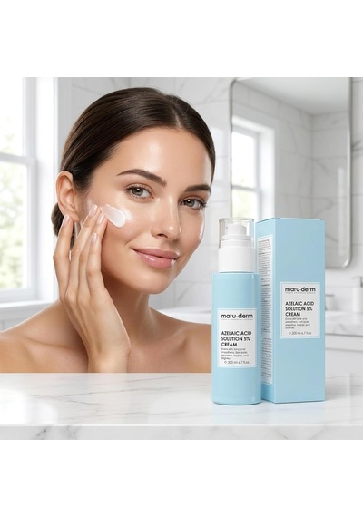 Maruderm Azelaik Asit%5 Cilt Bakım Kremi Kızarıklık, Lekelenme Ve Cilt Tonu Düzensizliğine Karşı, Meyan Kökü & Hyaluronik Asit İle, 200 Ml