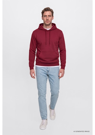 Ac&Co / Altınyıldız Classics Erkek Acık Mavı Pamuklu Tapered Fit 5 Cepli Esnek Jean Kot Denim Pantolon