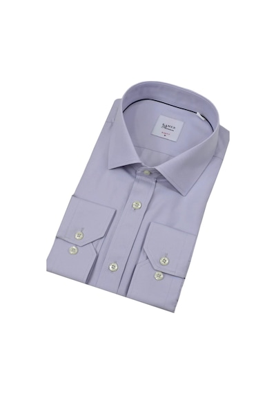Erkek Slim Fitt Uzun Kol Kulplu Gömlek 2396 Bgl-st04379 Açık - Gri