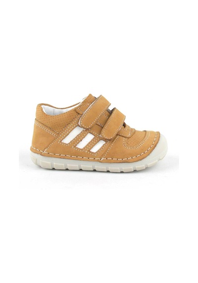 Rakerplus Grizzy Hakiki Deri Taba İlk Adım Unisex Bebek Ayakkabısı Taba