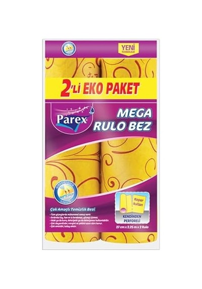 Mega Rulo Temizlik Bezi 2'li Paket 0