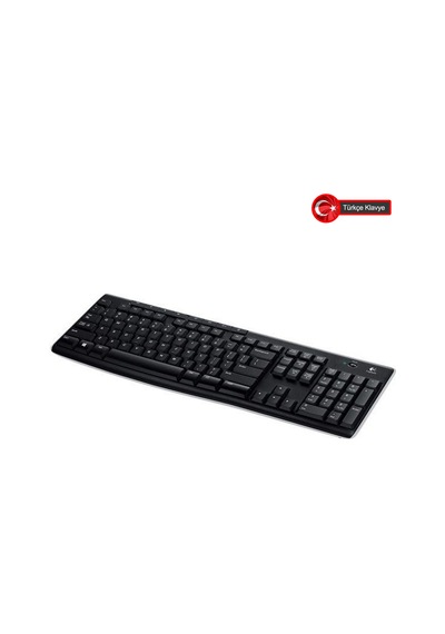 Logıtech K270, Siyah, 920-003761, Kablosuz, Türkçe Q, Multimedya Klavye 12934554