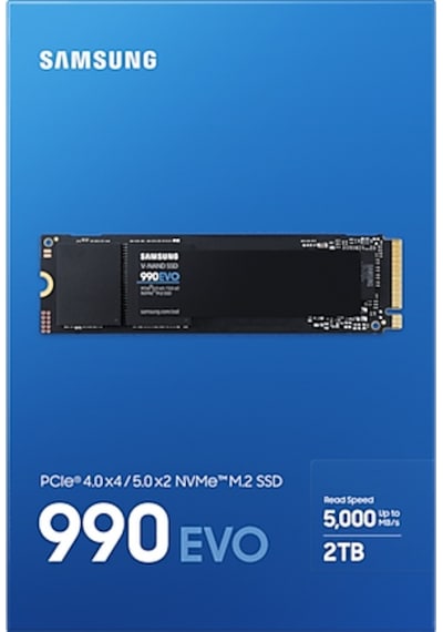 Samsung 990 EVO MZ-V9E2T0BW 2 TB PCIe Gen 4.0 X4 NVMe M.2 2280 SSD