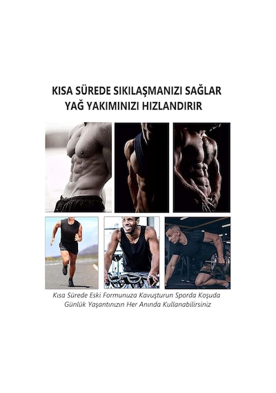 Mistirik Sauna Model Yüksek Bel Yağ Yakma Etkili Şort Siyah