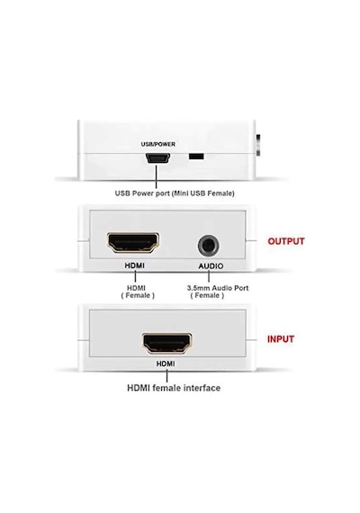 Boblov Bb-4khdau 4k Hdmı Ses Ayırıcı Hdmı Hdmi Aux Ses Ayırıcı