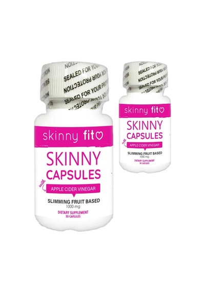 Skinny Fit 2 Tane Elma Sirkesi Ana Malzemeli Meyve Ektratlarından 30 Lu Bakım