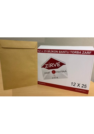 Torba Zarf 12x25 100 Gram formula Silikonlu 500 Adet