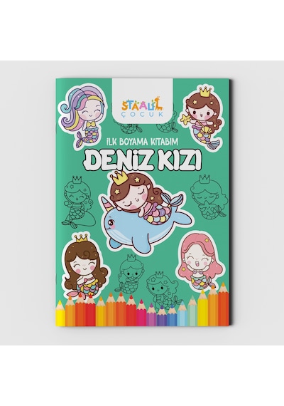 İlk Boyama Kitabım - Deniz Kızı