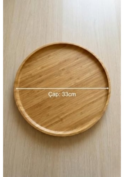 Bambum Cappuccino Daire Tepsi Çok Renkli