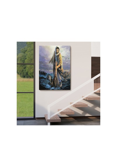 İsa Peteri Kurtarıyor Tablo, Hırıstıyan Hediyesi, Jesus Saving Peter