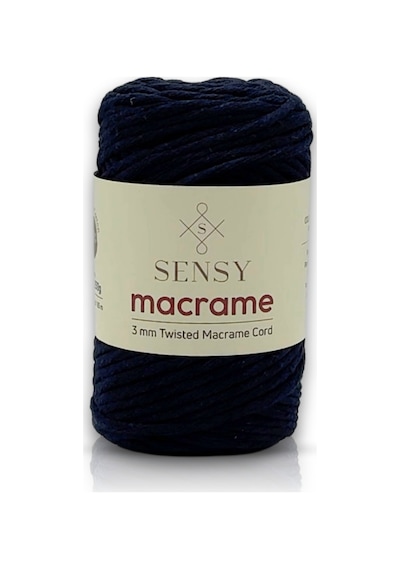 Sensy Premium Taranan Makrome Makrame Hobi Ipi Lacivert