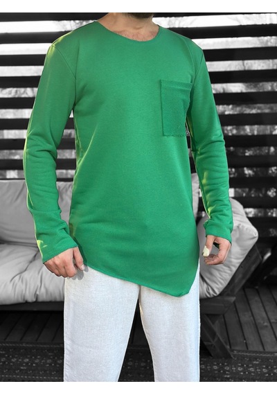 Cocopelli Asimetrik Cep Detaylı Yes İl Sweat Coc2402 Yeşil