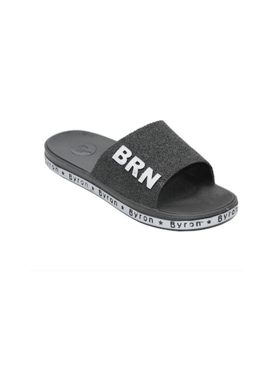 Ayakkabı Ülkesi Brn Unisex Kaydırmaz Taban Günlük Terlik Siyah