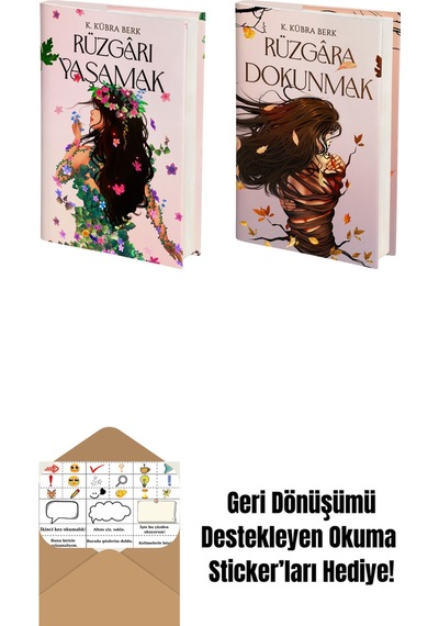 Rüzgârı Yaşamak Ciltli + Rüzgâra Dokunmak Ciltli + Okuma Sticker'ları