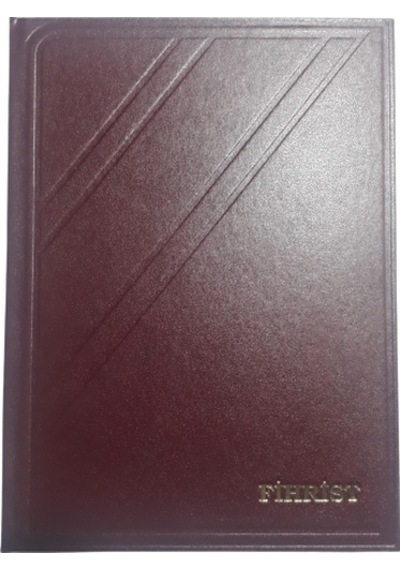 20 li ticari fihrist 17x24 cm  dikişli bordo