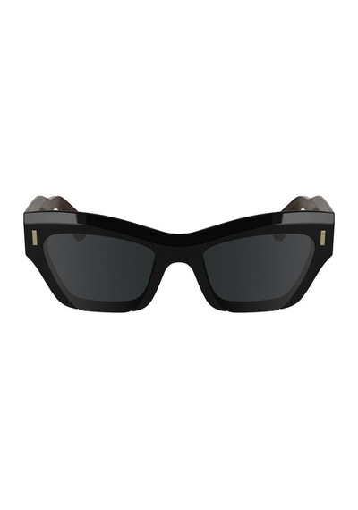Calvin Klein Ck 24531s 001 53 Unisex Geometrik Siyah Kemik Güneş Gözlüğü Siyah